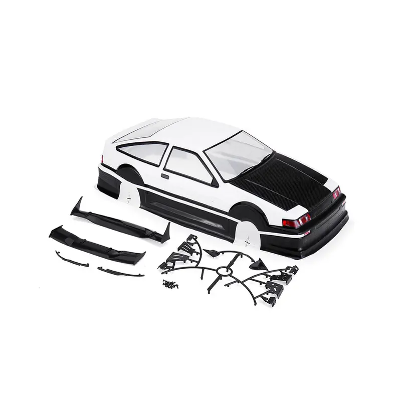 1/10 Pvc Rc Car Shell Painted Body For Toyota Ae86 Model Rc Car Wheelbase 256Mm W/ Accessories 2