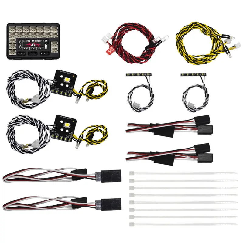 1/10 Rc Car Led Light Lamp Set For Benz Traxxas Trx-4 G500 Model Parts 1