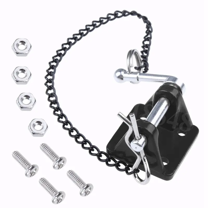 1/10 Rc Rock Crawler Metal Tow Shackle Trailer Hook For Axial Scx10 90046 Tamiya Cc01 Rc4wd D90 D110 1
