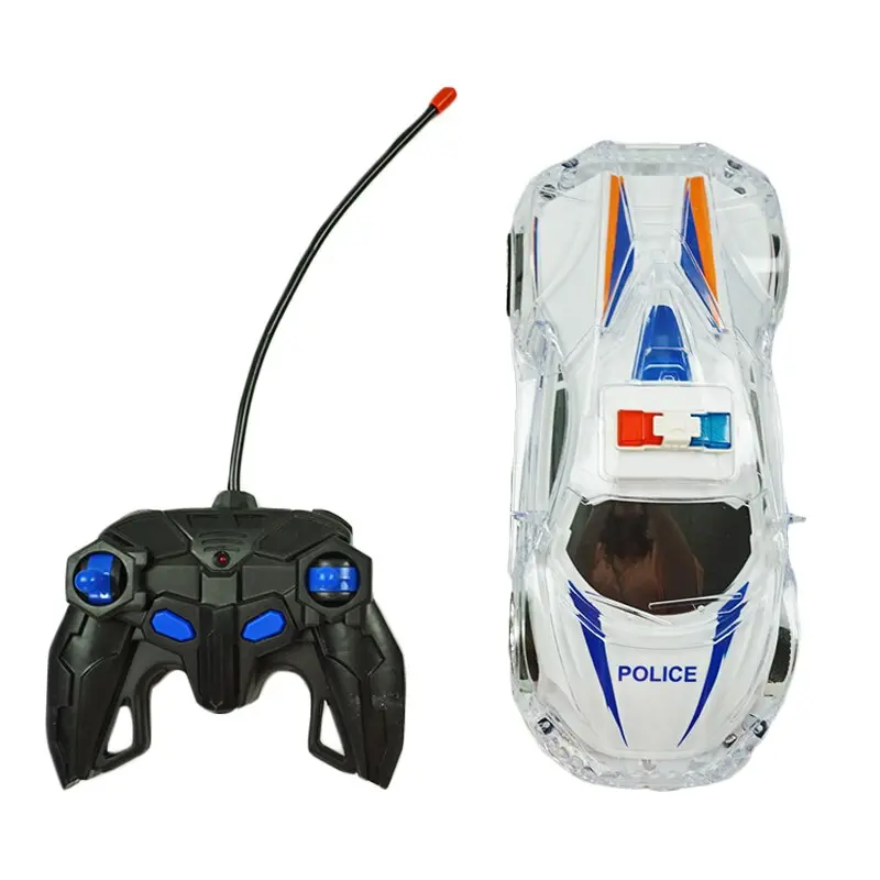 1/18 Rc Car Cool Lighting High Speed Remote Control Rc Police Car With 3D Lights Children Toys Happy Christmas Gift 1