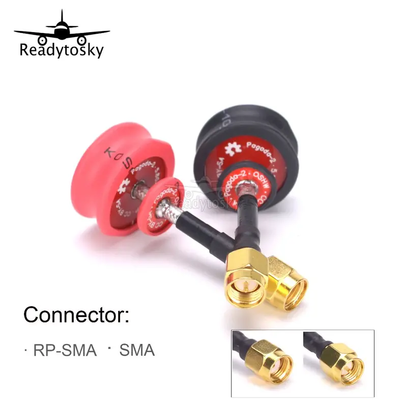 1 / 2Pcs Pagoda 2 Pagoda-2 5.8Ghz Fpv Antenna Sma & Rp-Sma Plug Connector For Rc Fpv Racing Drone Quadcopter 1