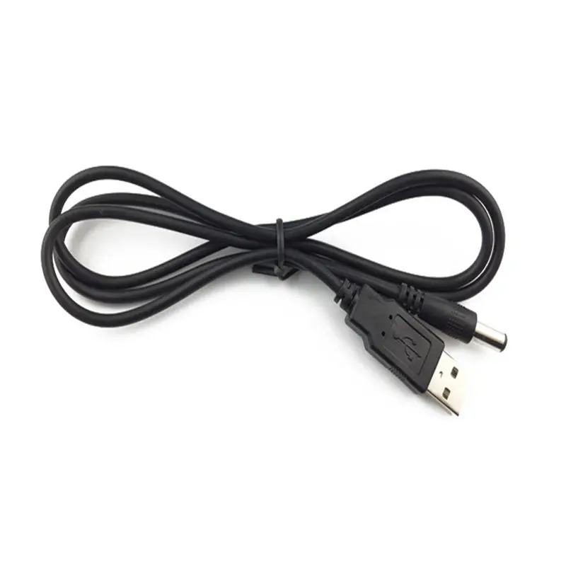 1.5M Usb Male Plug To Dc 5.5/2.1Mm Male Plug Power Adapter Charging Cable Wire 1