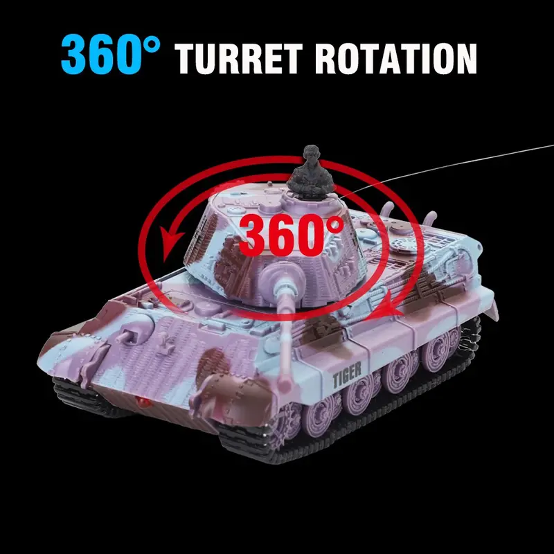 1/72 Rc Tank Toy Mini Remote Control 8-Channel Rc Tank Car Track Drive Tank Toy For Children Xmas Gift 2019 1