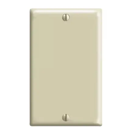1-Gang Blank Wall Plate Ivory 1
