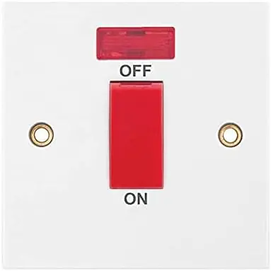 1-Gang Double Pole Switch With Neon 45A 1