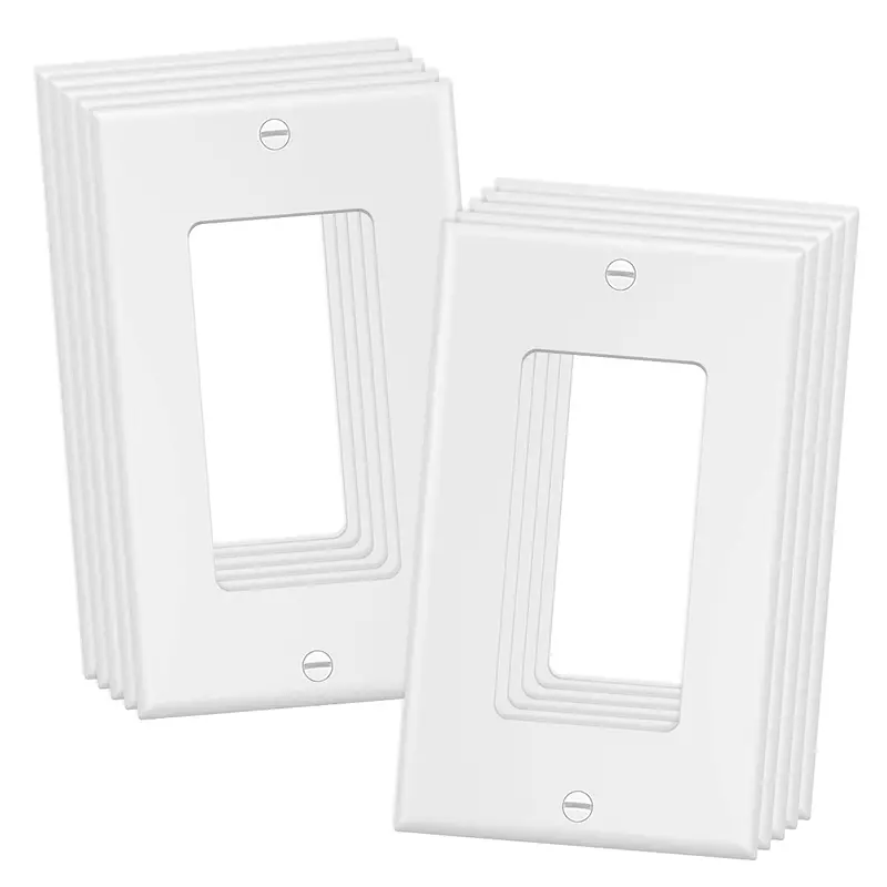 1 Gang White Decora Switch Plate Cover 1