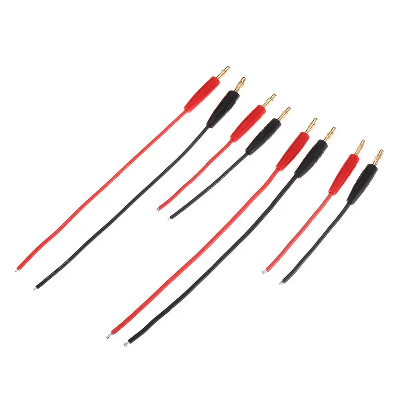 1 Pair Amass 10Cm/20Cm 14Awg/16Awg 4.0 Banana Plug Balance Charging Cable 1