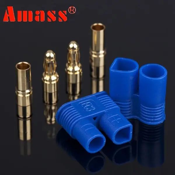 1 Pair Amass Ec3 Plug Connector With 3.5Mm Banana Plug 1
