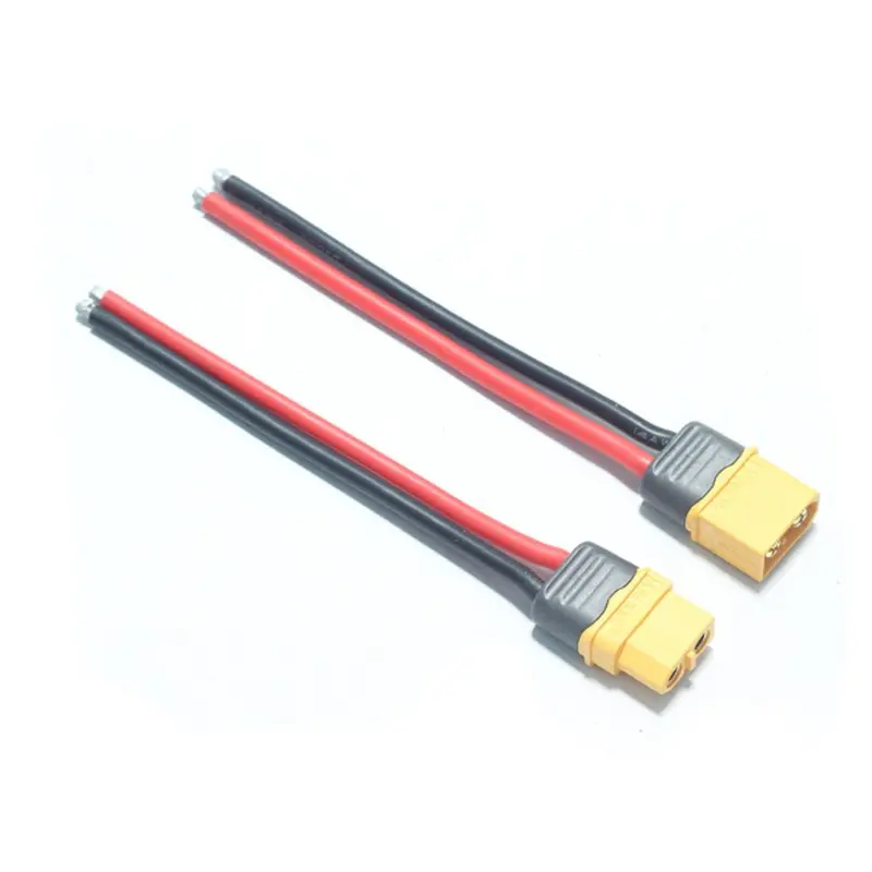 1 Pair Amass Xt60+ Male & Female Plug Connector 14Awg 10Cm Power Cable Wire 1