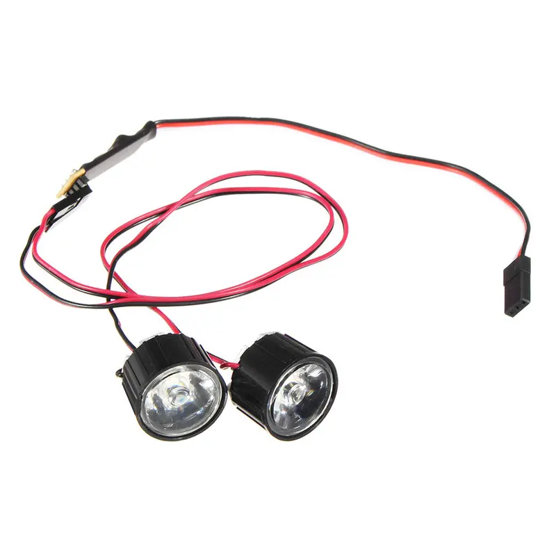 1 Pair Led Light Headlight Spotlight Rc Car Diy For Traxxas Slash Revo E-Revo X-Maxx 1