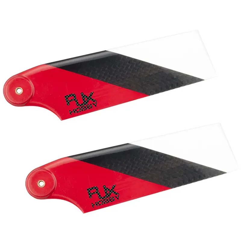 1 Pair Rjx B-Ha105r 105Mm Carbon Fiber Tail Blade For 700 Class Rc Helicopter 1