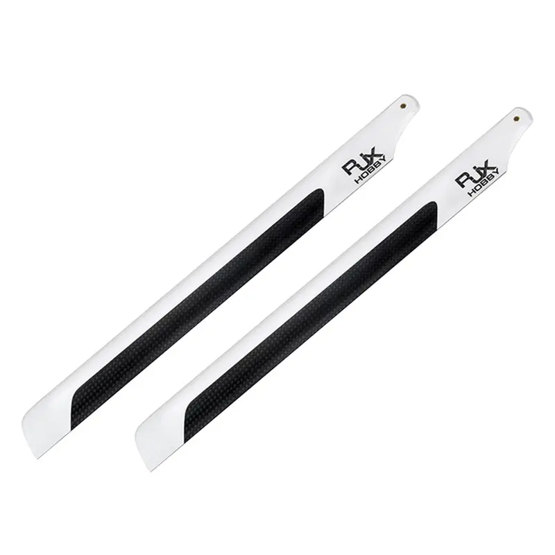 1 Pair Rjx Hobby 325Mm Carbon Fiber Main Blade Fbl Version For 450 Class Rc Helicopter 1