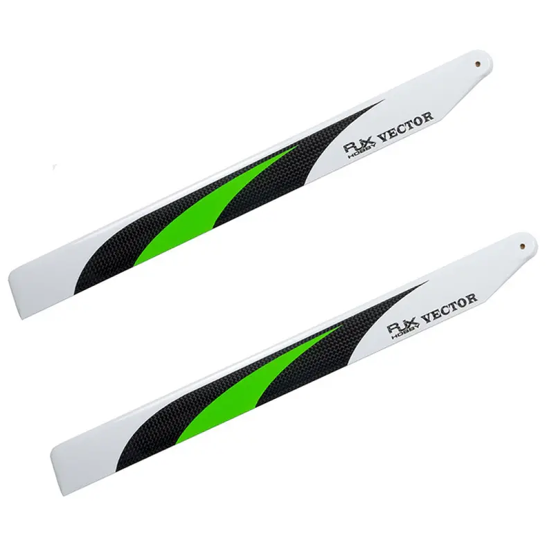 1 Pair Rjx Vector 360Mm Premium Carbon Fiber Main Blade For 450L 470L X3 X360 Rc Helicopter 1