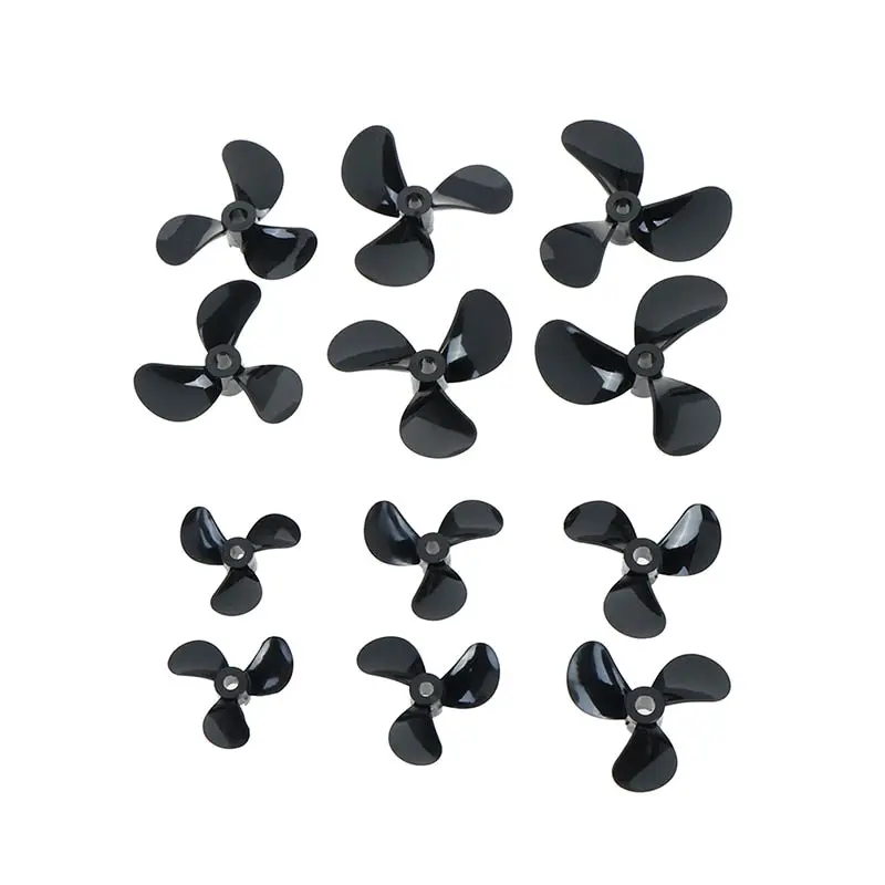 1 Pairs High Strength D28/32/36/40/44/48Mm 3 Blades 4Mm Rc Boat Three Blades Paddle Nylon Boat Propeller Positive &Reverse Screw 1
