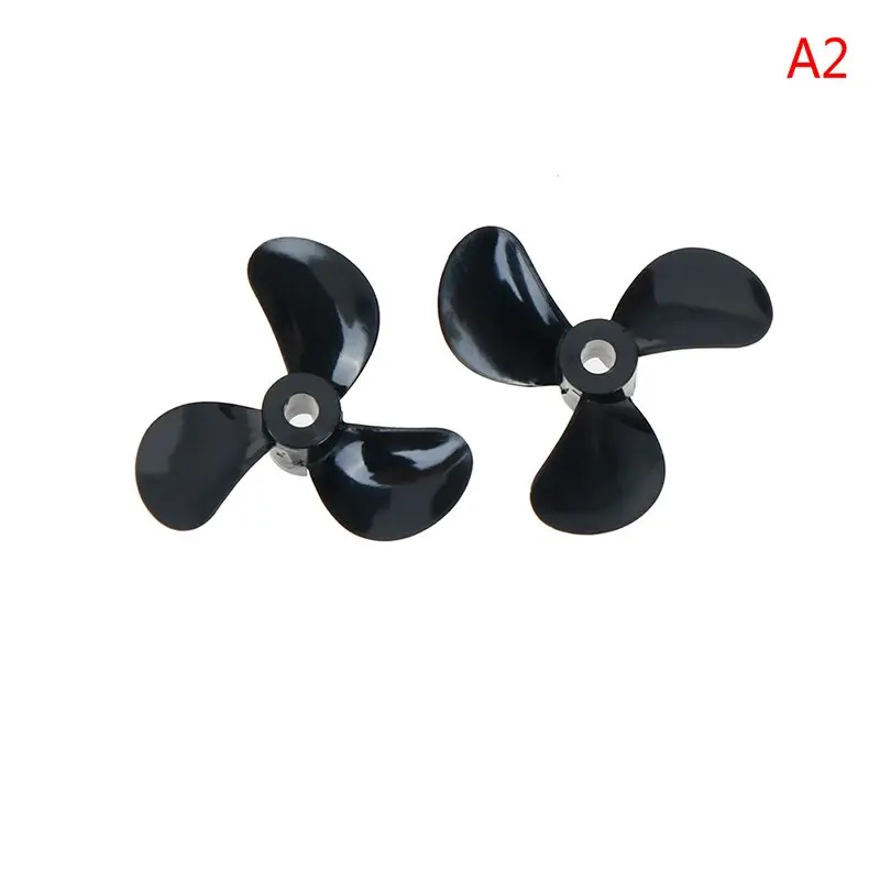 1 Pairs High Strength D28/32/36/40/44/48Mm 3 Blades 4Mm Rc Boat Three Blades Paddle Nylon Boat Propeller Positive &Reverse Screw 2