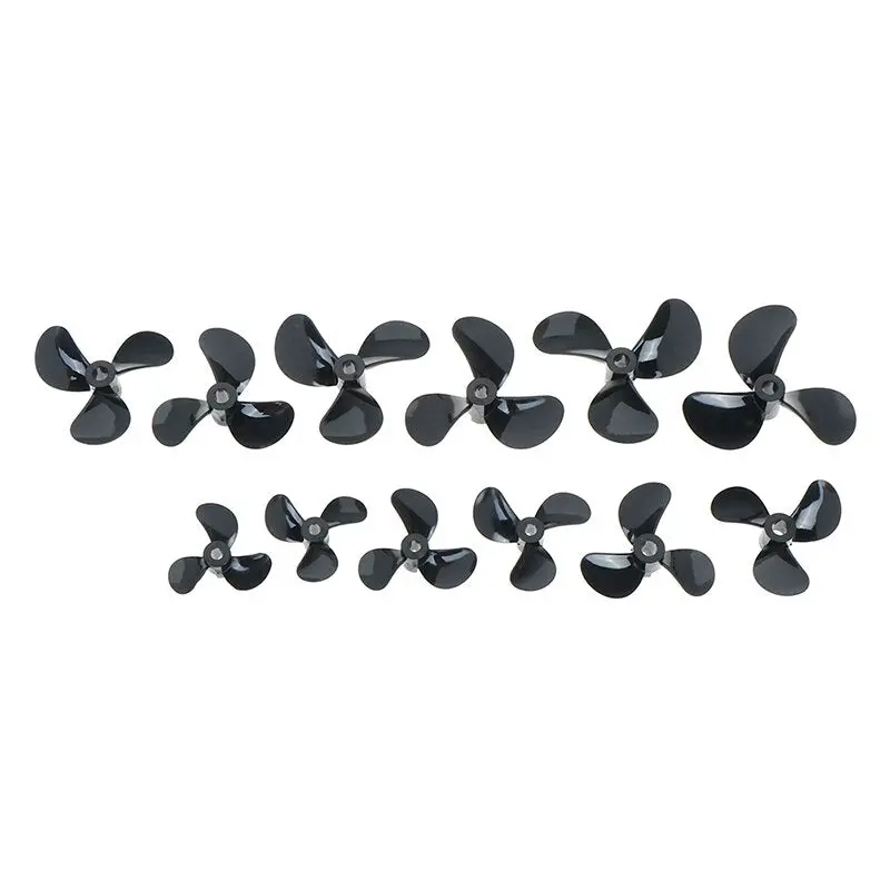 1 Pairs High Strength D28/32/36/40/44/48Mm 3 Blades 4Mm Rc Boat Three Blades Paddle Nylon Boat Propeller Positive &Reverse Screw 3