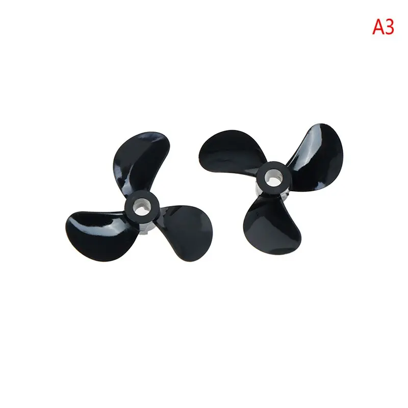 1 Pairs High Strength D28/32/36/40/44/48Mm 3 Blades 4Mm Rc Boat Three Blades Paddle Nylon Boat Propeller Positive &Reverse Screw 3