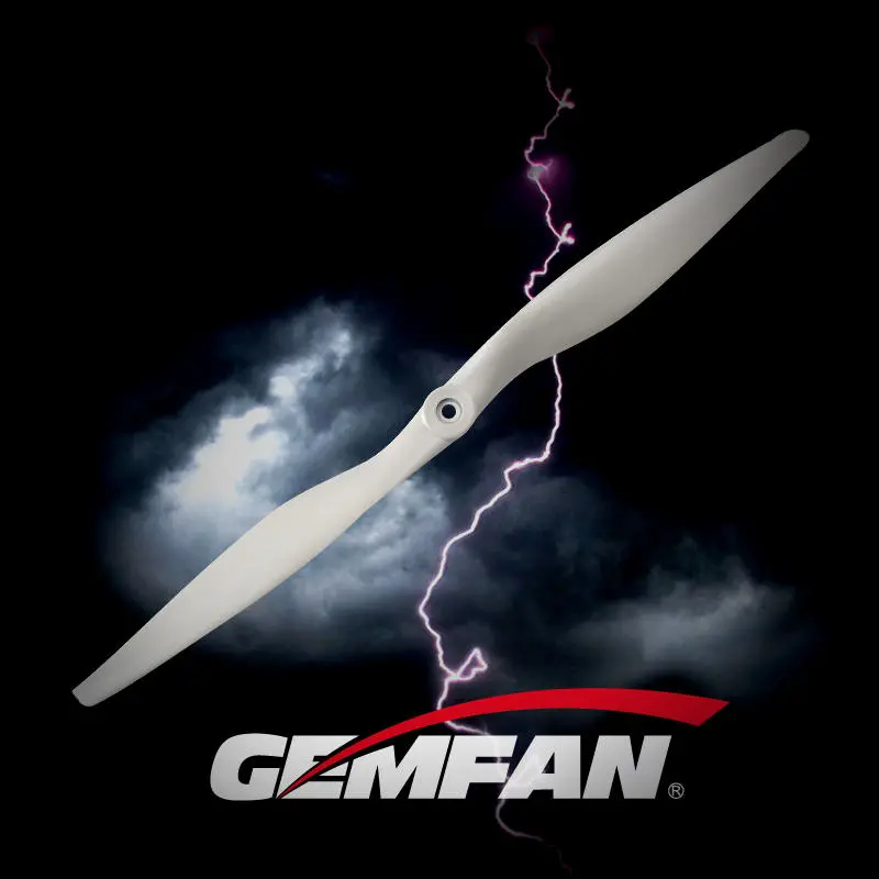1 Pc Gemfan 17X10 Inch 1710 Glass Fiber Nylon 2-Blade Ccw Gray Electric Propeller For Rc Airplane Fixed Wing Aircraft 1