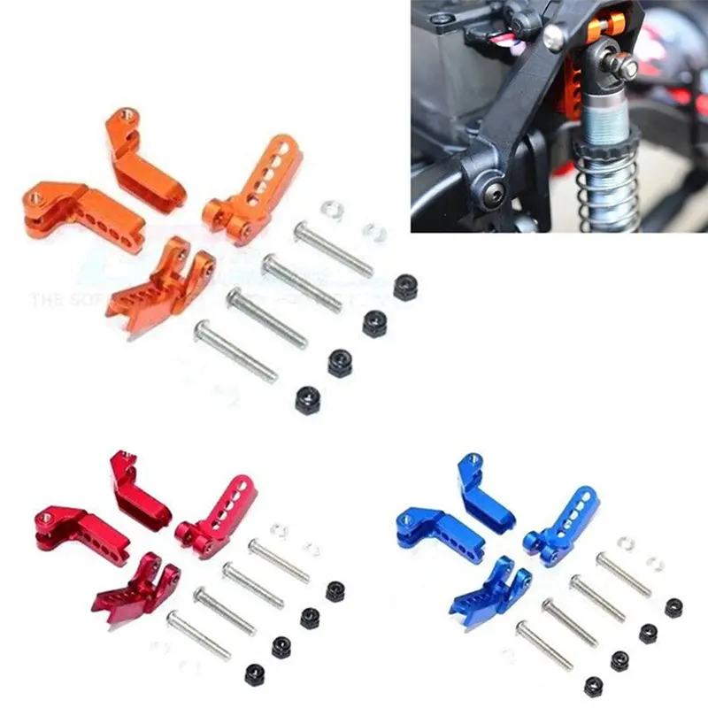 1 Set 1/10 Adjustable Aluminum Front & Rear Damper Mount For Traxxas Trx-4 Rc Car Parts 1