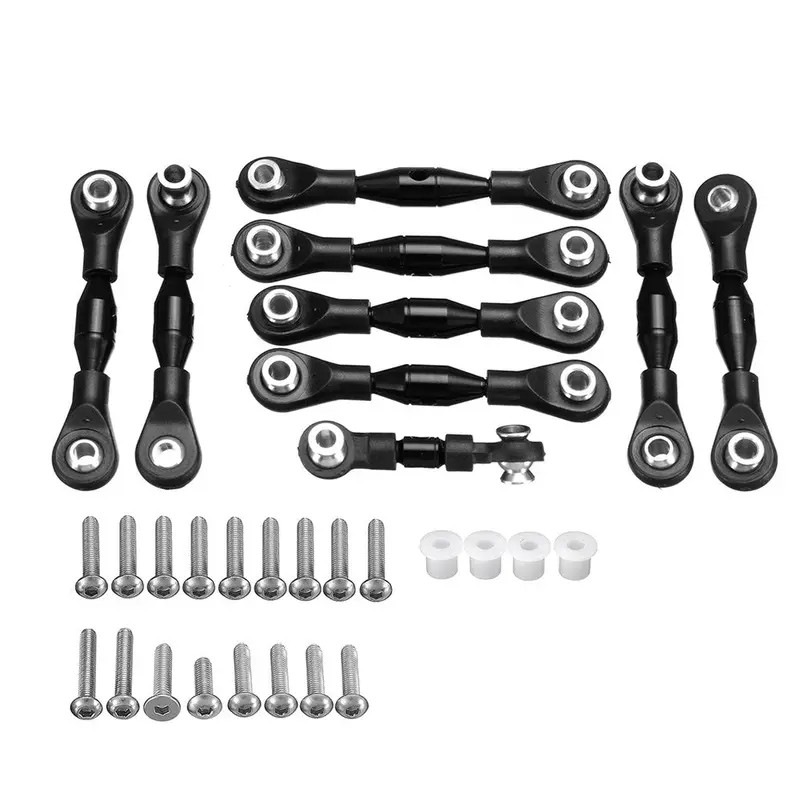 1 Set Black Gpm Aluminum Tie Rods Set For Traxxas Gt4-Tec 2.0 83056-4 Rc Car Gt160 Parts 1