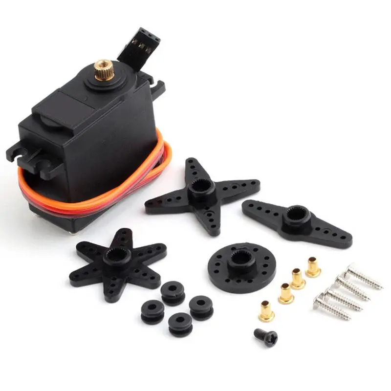 1 Set Digital Metal Gear Servo Motor Mg995 360 Degree High Torque Metal Gear Rc Servo Motor For Boat Helicopter Car 1