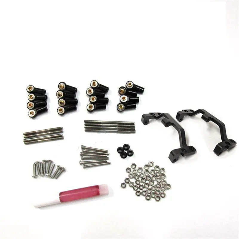 1 Set Mn-90 1/12 Upgraded Rc Car Spare Parts All Metal Pull Rod +Holder 1