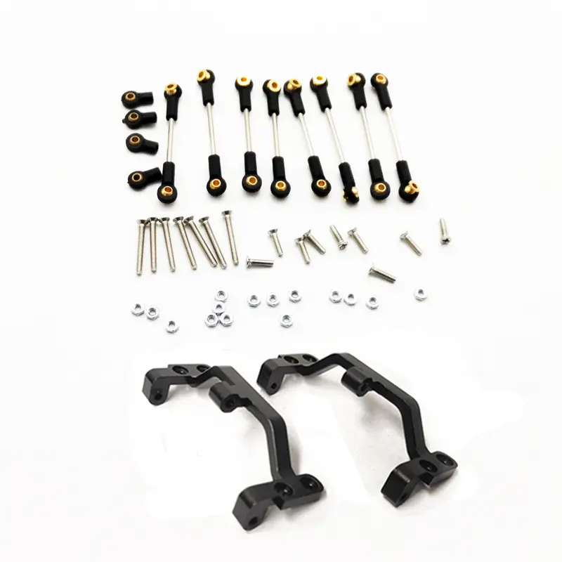 1 Set Mn-90 1/12 Upgraded Rc Car Spare Parts Metal Linking Holder + Connecting Rod 1