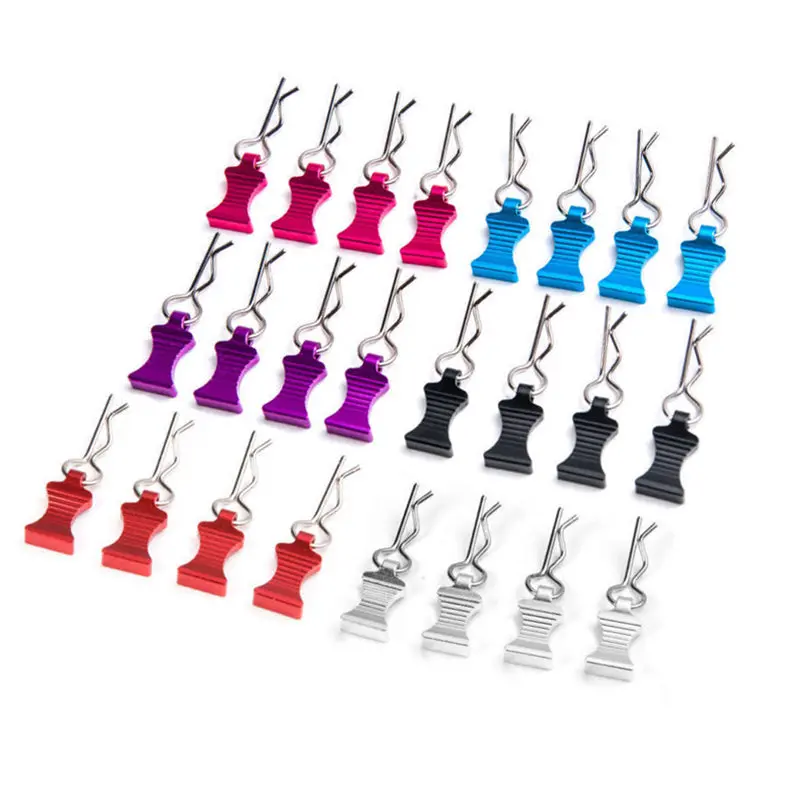 1 Set R-Type Body Shell Clips Pin With Aluminum Mount Set For 1/8 1/10 1/12 Rc Cars Toys Parts Accessories 1