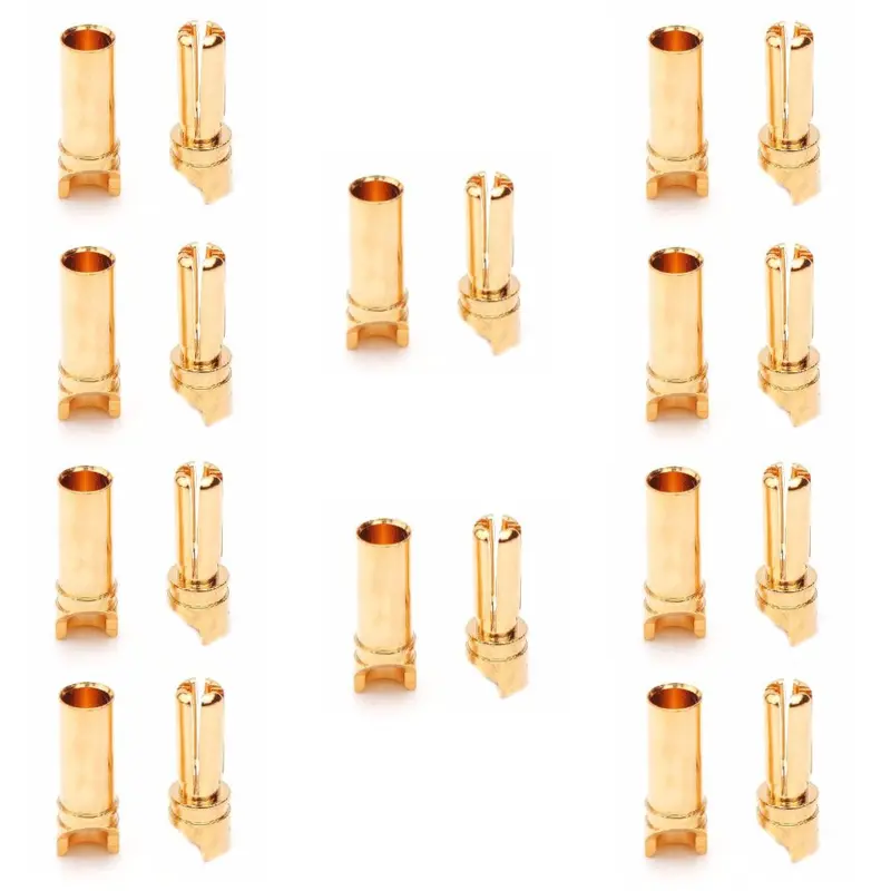 10 Pairs Amass 3.5Mm Banana Plug Am-1001C Male & Female For Rc Models 1