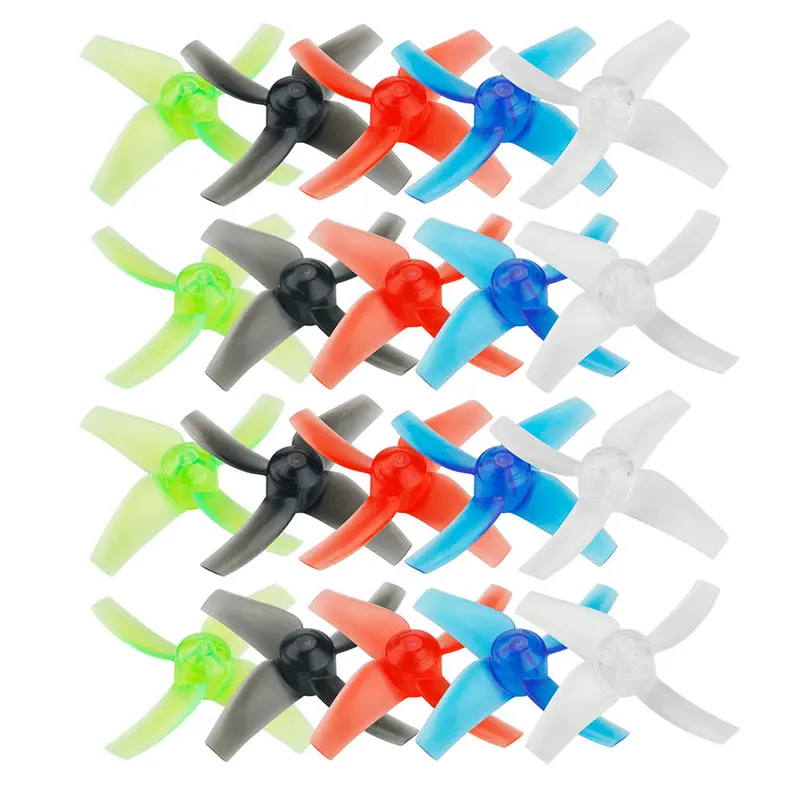 10 Pairs Kingkong/Ldarc 48Mm 4-Blade Transparent Propeller 1.5Mm Hub For Gt8 Rc Drone 1
