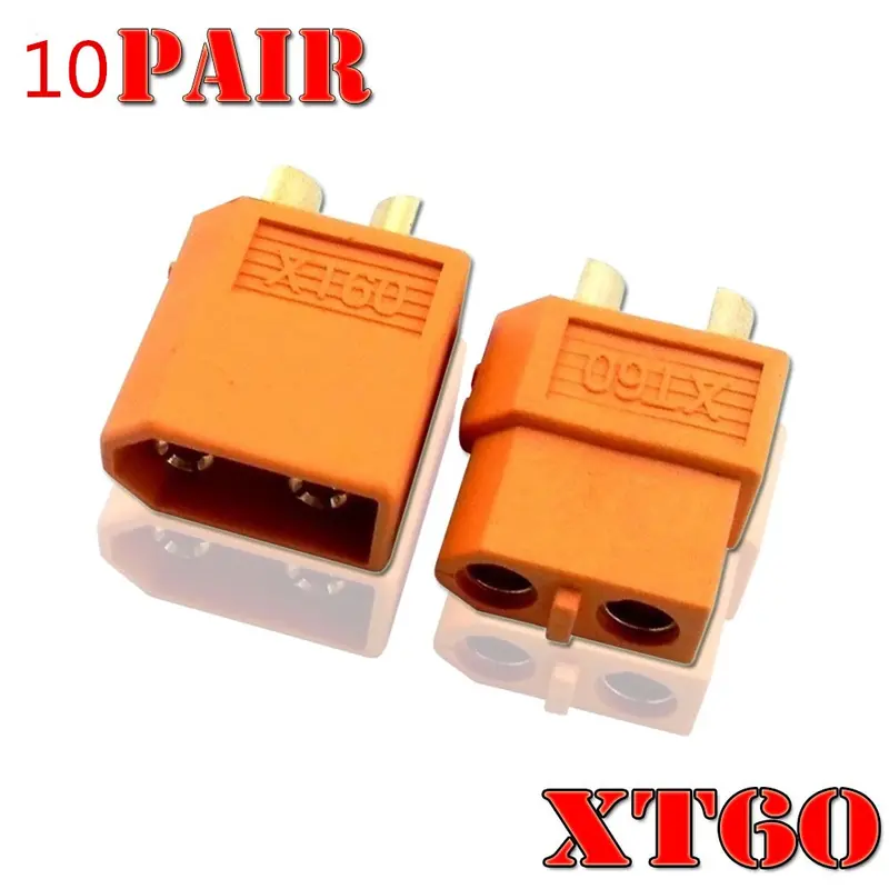 10 Pairs Of Xt60 Xt-60 Xt 60 Plug Male Female Bullet Connectors Plugs For Rc Lipo Battery Quadcopter Multicopter 1