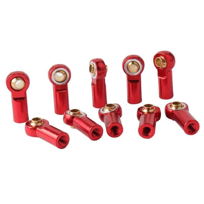 10 Pcs Aluminum M3 Metal Ball Head Holder For Scx10 Link Rod End Ball Joint For 1/10 Rc Car Truck Buggy Crawler 1