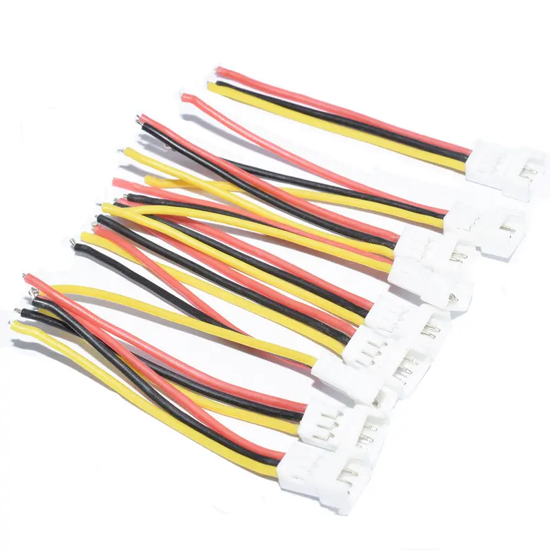 10 Pcs Jst-Sh 1.25Mm 3Pins 3P Soft Silicone Plug Connection Cable Wire For Rc Drone Fpv Racing 1