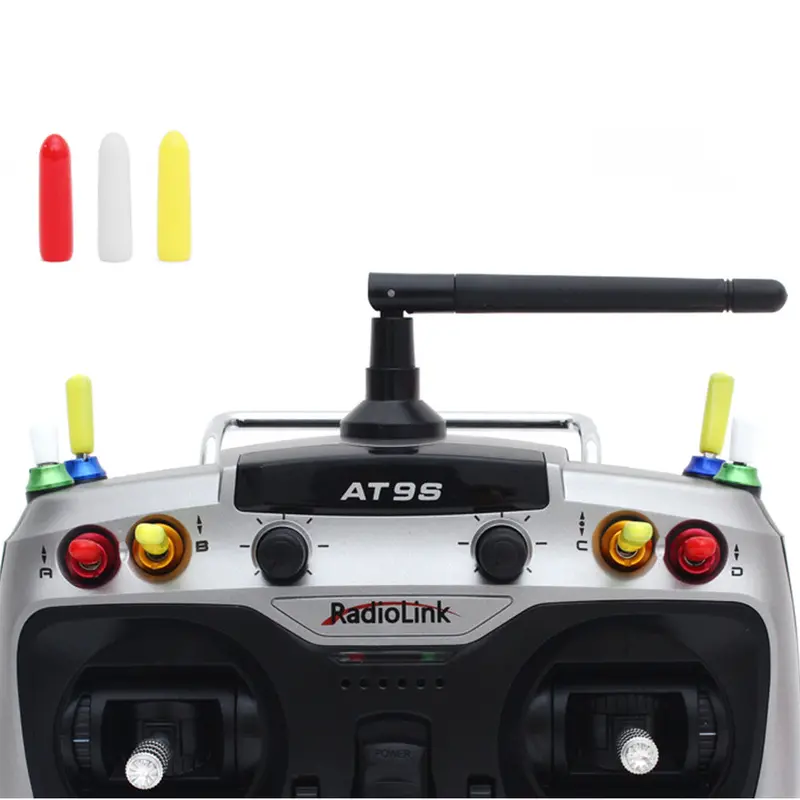 10 Pcs Rubber Anti-Slipping Switch Stick Cap Sheath For Futaba /Frsky /Flysky / Jr Radio Transmitter 1