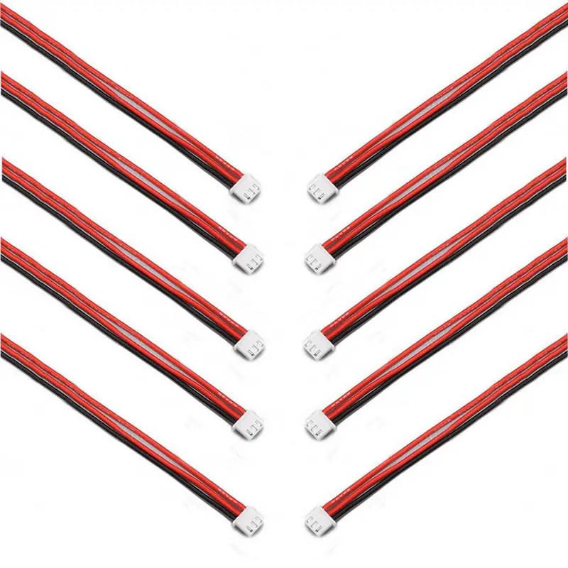 10 Pieces 2.54Xh 22Awg 13Cm 2S 3Pin Balance Cable Silicone Wire For Lipo Batteries 1