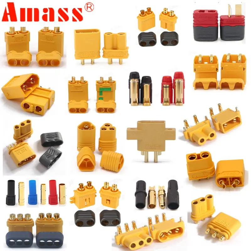 10 X Amass Xt60+ Xt30u Xt60u Xt90 Xt90-S Mr60 Mr30 Xt60pw Xt90pw Xt30pw As150 Xt150 Xt60-P Mr30pb Mt30 Mt60 Connector (5 Pair ) 1