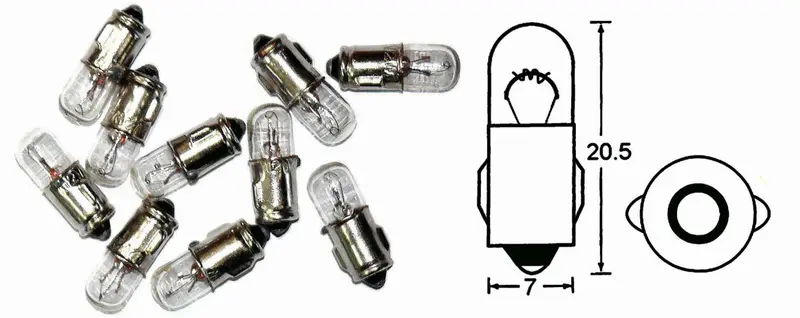 10 X Hl026 12V Instrument Bulbs 1