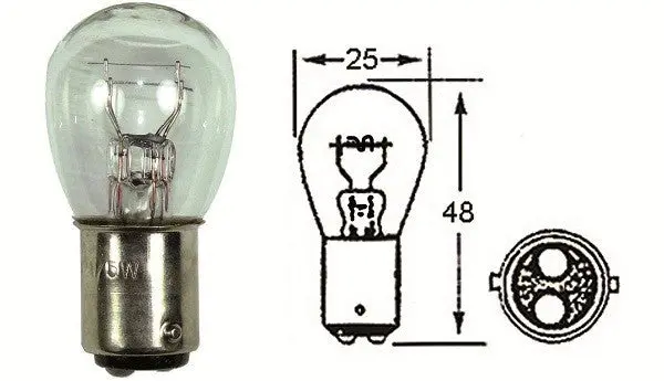 10 X  Hl242 Stop / Taillight 6V Globes 1