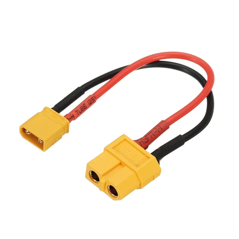 10Cm 18Awg Xt60 Female Plug To Xt30 Male Plug Cable Adapter For Battery Charging 1