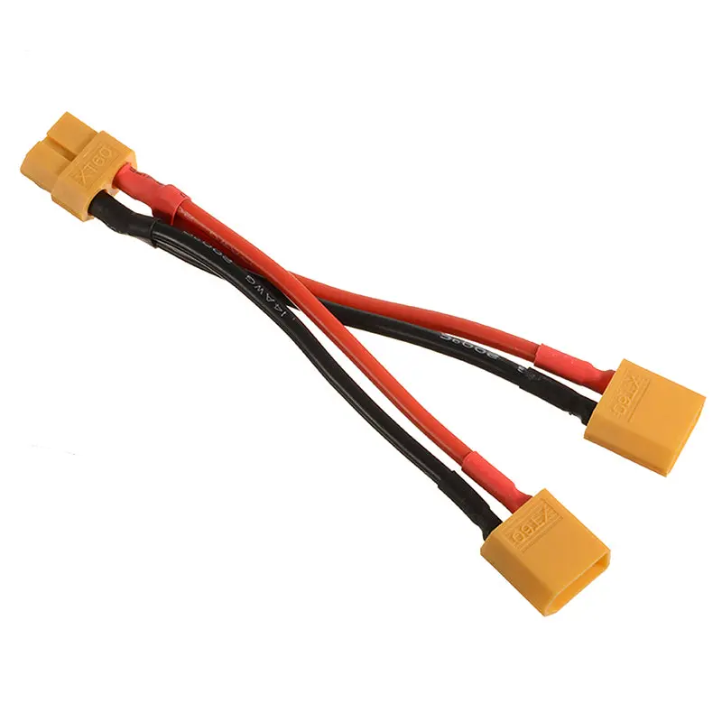10Cm Xt60 Plug Power Parallel Battery Connector Cable Dual Y Extension Lines Cable Extension Diy Male&Female Battery Cable 1