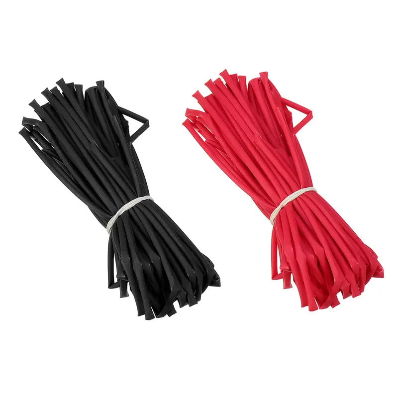 10M 2/3/4/5/6Mm Heat Shrink Tube Tubing Black Red Color For Lipo Battery 1