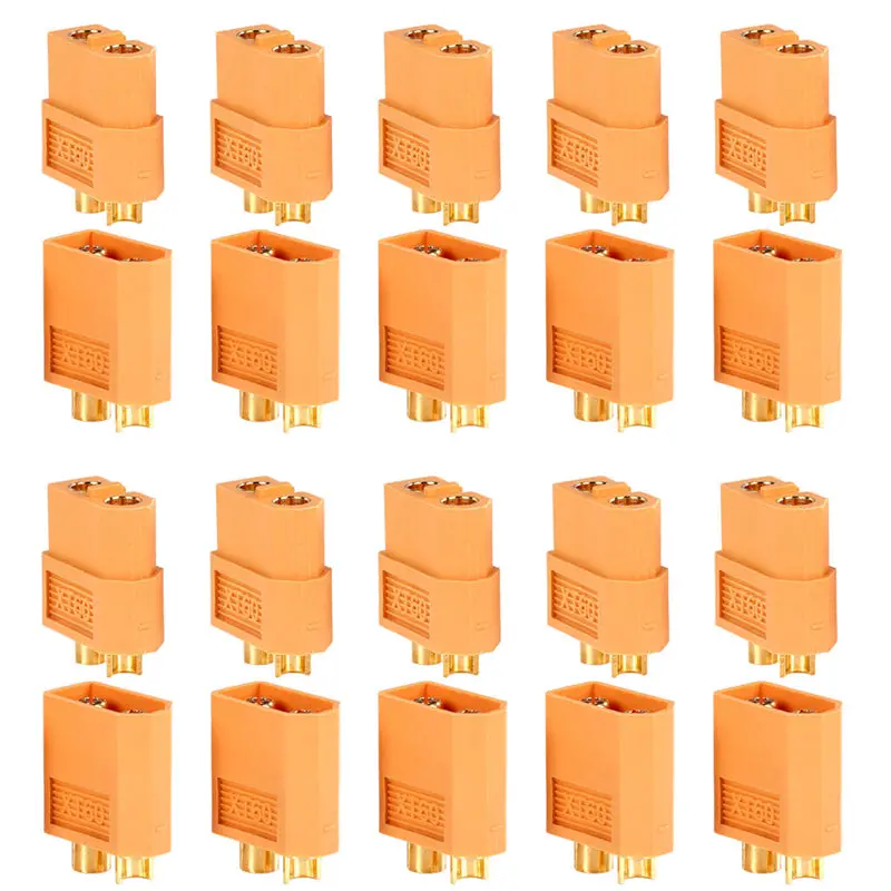 10Pairs/20Pcs Xt60 Plug Male Female Bullet Connectors For Rc Drone Multirotor Fpv Racing Battery 1