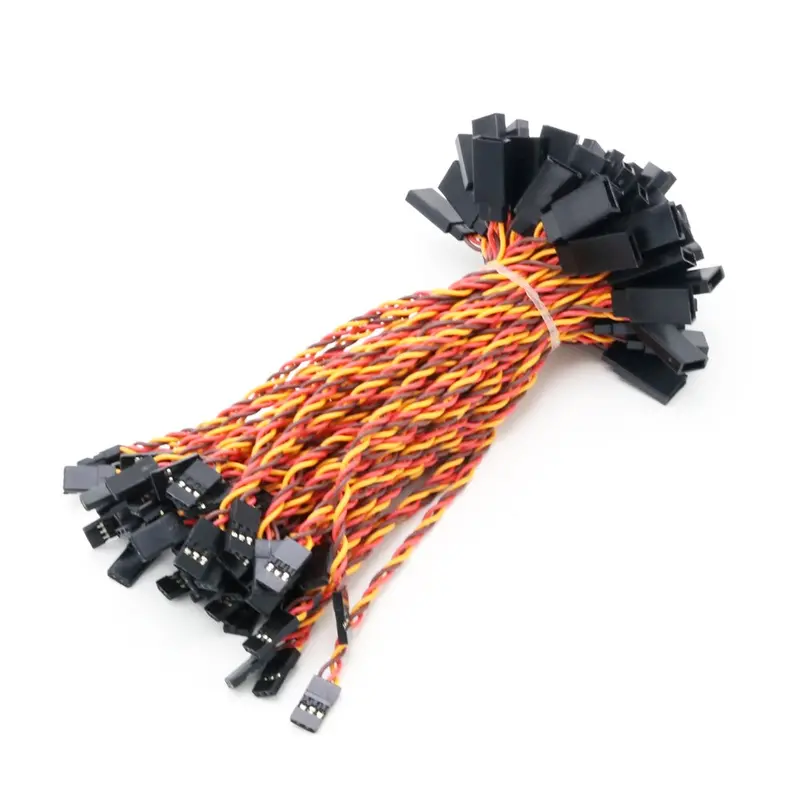 10Pcs 10/15/30/50/100Cm Servo Extension Cable 30 / 60Corefor Futaba Jr Anti-Interference Servo For Rc Helicopter Part 2