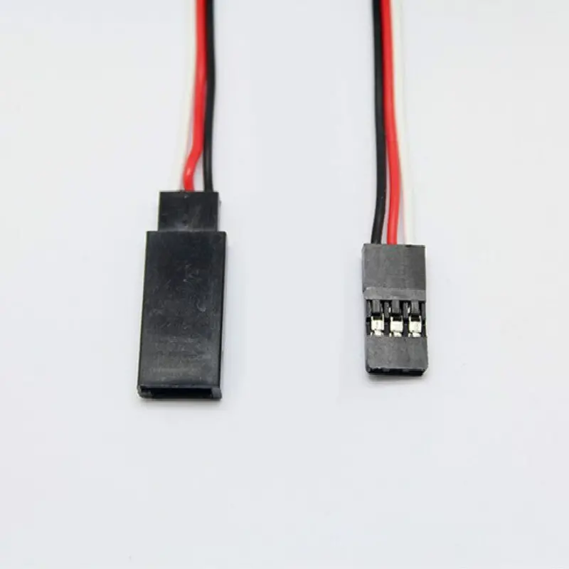 10Pcs 100/150/300/500Mm Servo Extension Lead Wire Cable For Rc Futaba Jr Male To Female 4