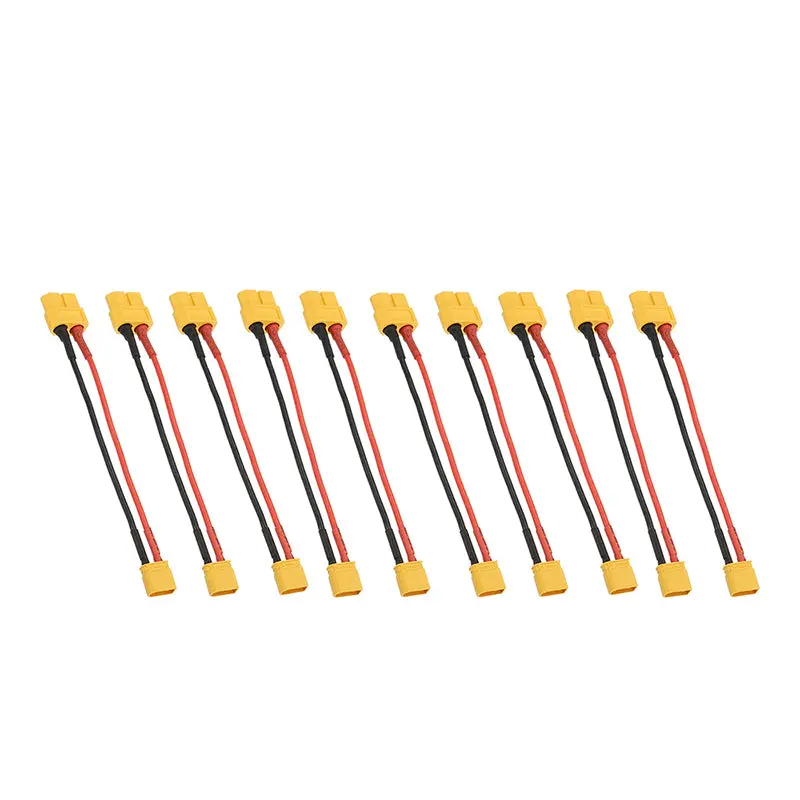 10Pcs 10Cm 20Awg Xt60 Female Plug To Xt30 Male Plug Cable Adapter For Battery Charging 1