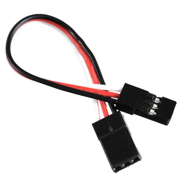10Pcs 10Cm 26Awg Male To Male Jr Plug Servo Extension Lead Wire Cable 1