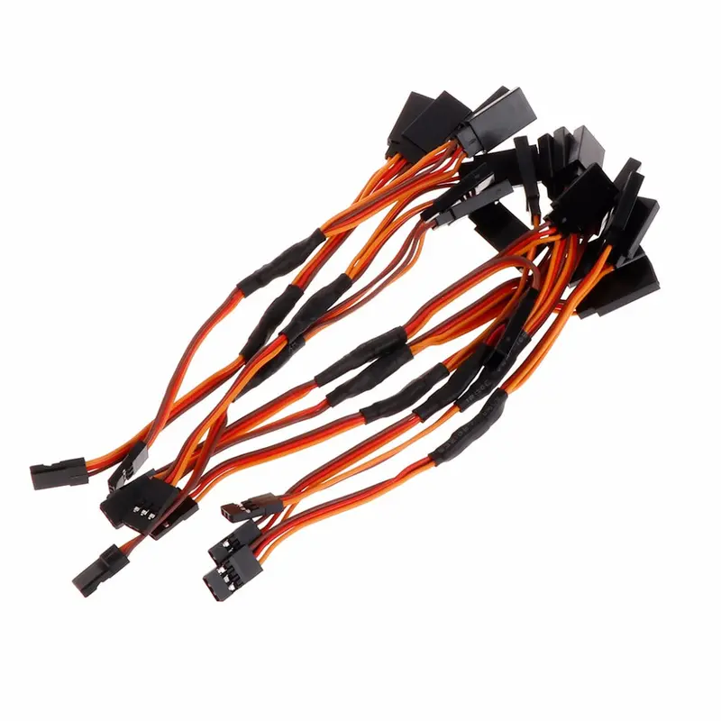 10Pcs 150Mm Servo Rc Y Style Male To Female Extension Lead Cable Jr Wire Cord New 1