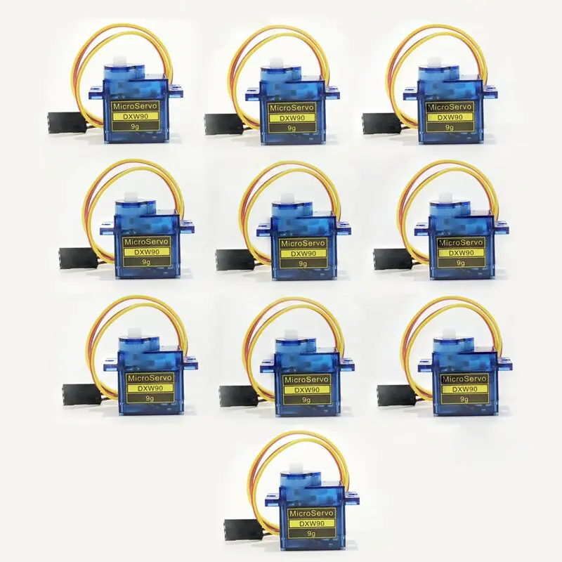 10Pcs/5Pcs /Lot Lofty Ambition Sg90 9G Mini Micro Servo For Rc For Rc 250 450 Helicopter Airplane Car Drop Free Shippping Dxw90 2
