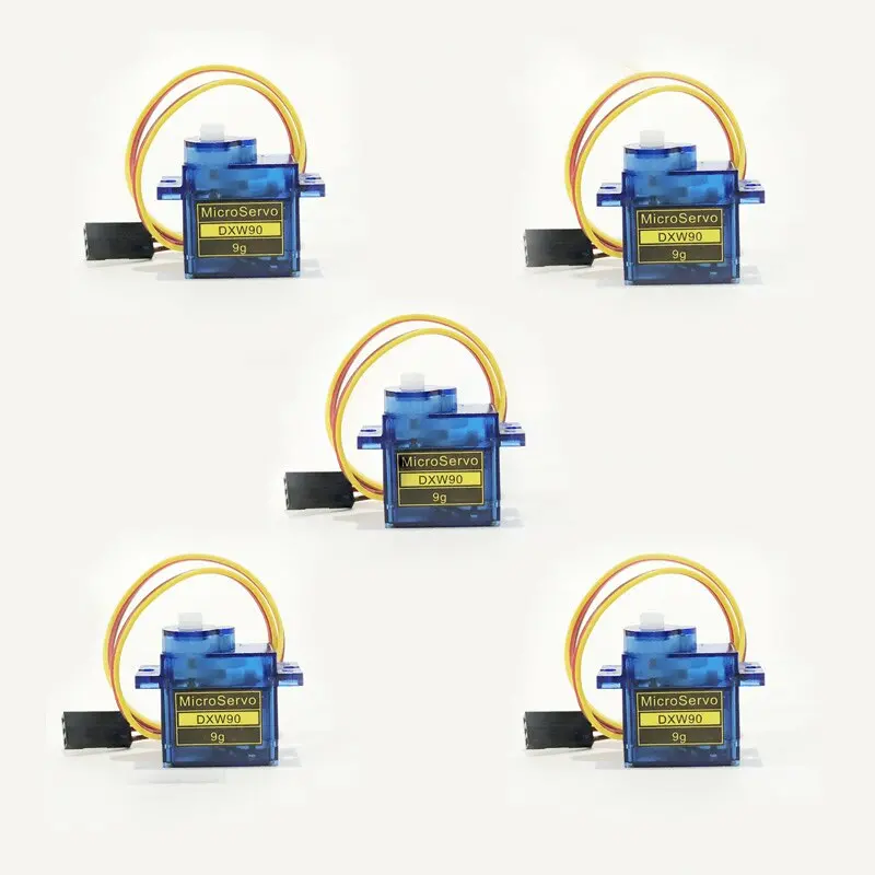 10Pcs/5Pcs /Lot Lofty Ambition Sg90 9G Mini Micro Servo For Rc For Rc 250 450 Helicopter Airplane Car Drop Free Shippping Dxw90 5