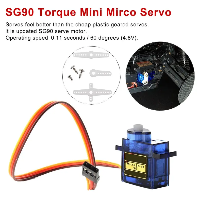 10Pcs 9G Micro Mini Servos Horns Better Than Servo Sg90 For Rc 250 450 Helicoper Airplane Car Ship Boat Robot All Categories 1
